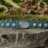 Bracelet macramé "etre soi" vert quartz rose