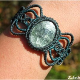 Bracelet macramé Séraphinite