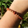 Bracelet jaspe rouge mala graine