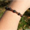 Bracelet pierre de lave shambala