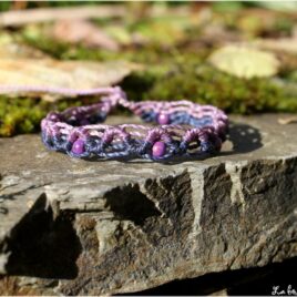 Bracelet enfant zigzag violet