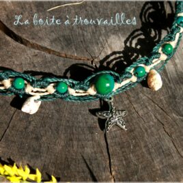 Bracelet zig chrysocolle