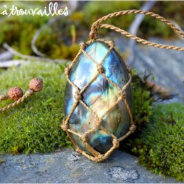 Collier filet labradorite
