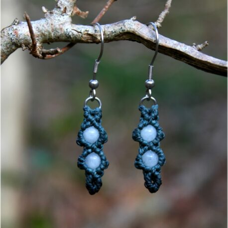 Boucles d'oreilles aigue-marine